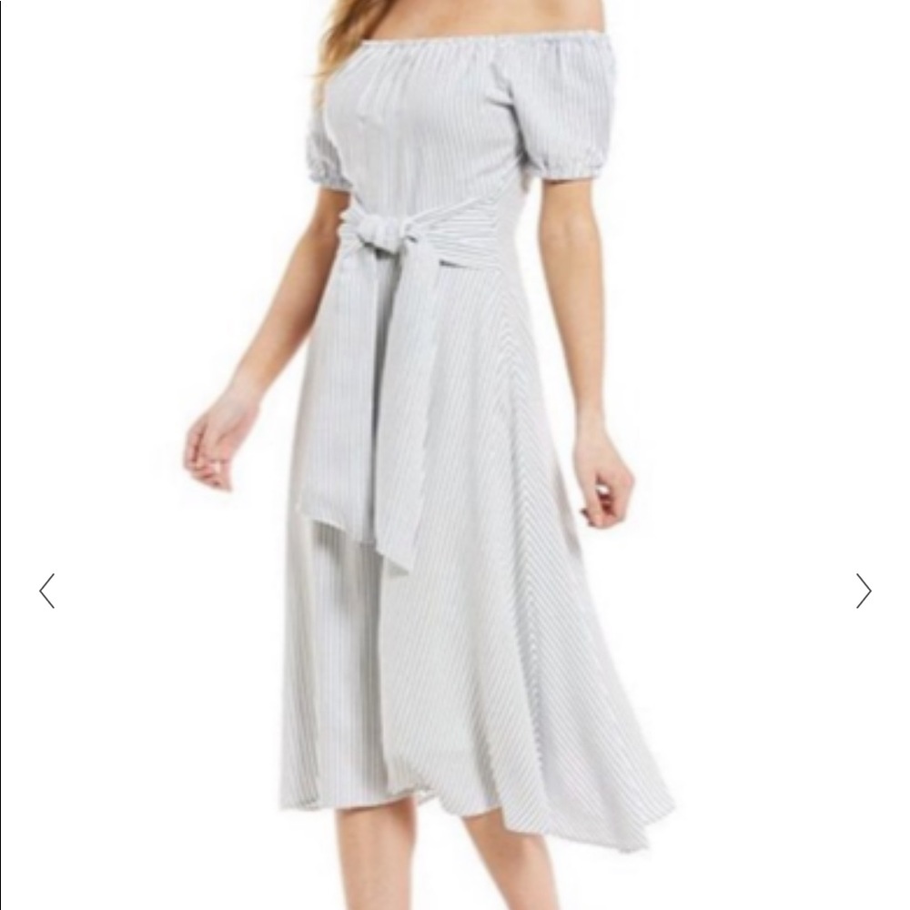 Antonio Melani blue & white pinstripe dress 🤍